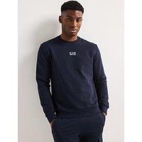 Ea7 Emporio Armani Core Id Logo Crew Neck Sweatshirt - Dark Blue