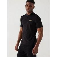 Ea7 Emporio Armani Train Core Id Slim Fit Polo Shirt - Black