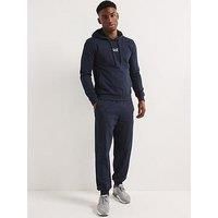 Men's Emporio Armani EA7 Core Identity Cotton Tracksuit in Blue