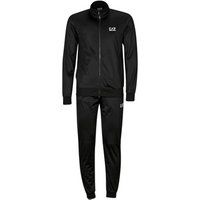Men's Emporio Armani EA7 Recycled Technical-Fabric Core Identity Tracksuit Black