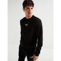 Ea7 Emporio Armani Core Id Centre Logo Crew Sweat - Black