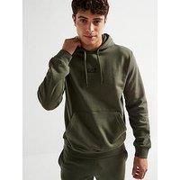 EA7 Emporio Armani 8NPM37 Core Identity Men/'s Hooded Sweatshirt in Cotton Blend Plush, Beetle Green, M
