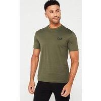 Ea7 Emporio Armani Core Id Left Chest Logo T-Shirt - Khaki