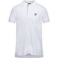 T-Harry White Zip Closure Polo Shirt