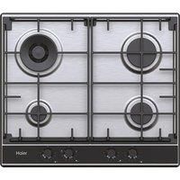 Haier HAHG6BR4S2X Series 2 Built In 60cm 4 Burners Gas Hob Black / Stainless