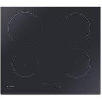 Candy CI642CTT/E1 60cm Induction Hob, 4 Boosters, Black Glass