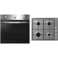 Candy P CI27XCHW6LXS Built In Single Ovens & Gas Hob Stainless Steel A+ Rated
