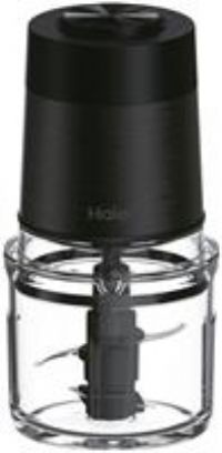 Haier Compact Food Processor, I-Master Series 5 with 2 Speeds, Double Power Blades, 0.5L Glass Bowl, Chopper, 550W, hOn App, Black [HCH5B1 S5]