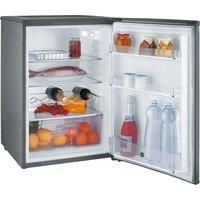 Hoover HOLHS58EXK Undercounter Fridge 55cm larder, Silver, wine rack, silver trims