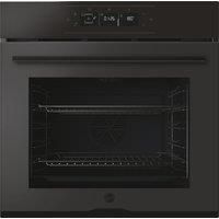 Hoover Ho6 M5G3Ytb 78L Single Oven, 18F + Wifi, Pyro Clean, Graphic Ux, Telescopic, Airfry - Matte & Gloss Black Glass - Oven With Installation