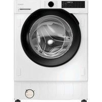 Candy ProWash 400 Integrated Washing Machine With Autodose, 9 Kg Wash Capacity, 1400 RPM, A-20 percent Rated, hOn App Connectivity, 9 Rapid Cycles, White and Black, 60x53x82 cm - BC4SD49M6DB8-80