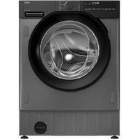 HAIER Series 6 BHA6S69M6DB9RJ80 Integrated WiFi-enabled 9 kg 1600 Spin Washing Machine, Black,Silver/Grey