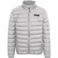 Patch Logo Thin Padded Grey Jacket