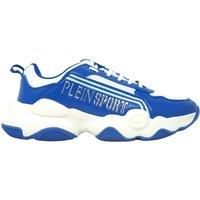 Plein Sport Bold Brand Logo Blue Sneakers