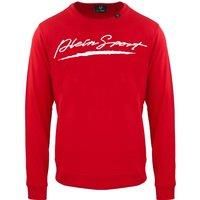 Large Signature Logo Red Sweatshirt