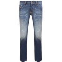 Larkee-X Straight Fit Stone Washed Dark Blue Jeans