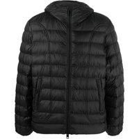 Plain Black Padded Hooded Jacket