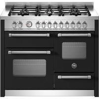Bertazzoni MAS116L3ENEC_BK Bertazzoni MAS116L3ENEC, Range cooker, Black, Stainless steel, Rotary, Analog, Bottom, Drop down door compartment