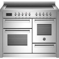 Bertazzoni PRO115I3EXT 110cm Electric Induction Range Cooker - Stainless Steel