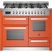 Bertazzoni PRO116L3EART 110cm Dual Fuel Range Cooker - Gloss Orange
