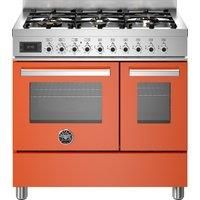 Bertazzoni PRO96L2EART Twin Oven Dual Fuel Gloss Orange