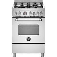 Bertazzoni MAS64L1EXC_SS Bertazzoni MAS64L1ENEC, Range cooker, Black, Stainless steel, Rotary, Analog, Bottom, Drop down door compartment