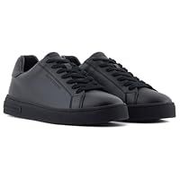 Armani Exchange Men/'s London Sneaker, Black Beauty, 9 UK