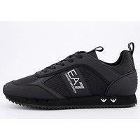 EA7 Black & White Carbon Men/'s Black/Silver Trainers - UK 6