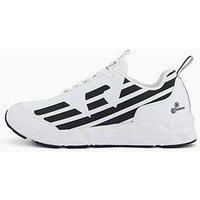 Ea7 Emporio Armani Kombat Eagle Logo Trainers - White