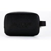 Armani Exchange Miami Side Logo Washbag - Black