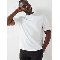 Armani Exchange Centre Chest Print T-Shirt - Off White