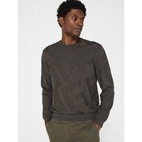 Armani Exchange Crew Neck Knitted Jumper - Black
