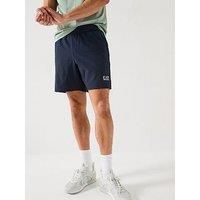 Ea7 Emporio Armani Logo Technical Shorts - Dark Blue