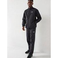 Ea7 Emporio Armani Funnel Zip Through Nylon Tracksuit - Dark Brown