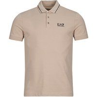 Emporio Armani EA7  TRAIN CORE ID POLO 8NPF16  men's Polo shirt in Beige
