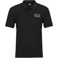 Emporio Armani EA7  TRAIN GOLD LABEL POLO PUNTO ROMA  7M000300  men's Polo shirt in Black