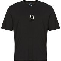 Armani Exchange Men/'s Icon Project, Embroidered Logo, T-Shirt, Black, S