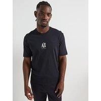 Armani Exchange Men/'s Icon Project, Embroidered Logo, T-Shirt, Blue, XL