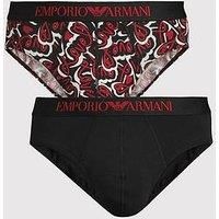 EMPORIO ARMANI Man Saint Valentine 2-Pack Brief Black XL