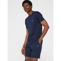 Emporio Armani Bodywear Pyjama Shorts Set - Dark Blue