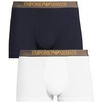Emporio Armani Bodywear 2 Pack Logo Bamboo Touch Boxer Shorts - Multi
