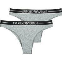 Emporio Armani  2-PACK BRAZILIAN  women's Knickers/panties in Grey
