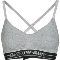 Emporio Armani  EVERYDAY COTTON PADDED SOFT COUTOUR BRA  women's Sports bras in Grey