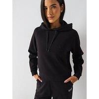 Armani Exchange Women/'s, Icon project, shiny logo, hooded Hooded Sweatshirt, Black, M
