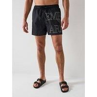 EMPORIO ARMANI Man Bold Logo Mid Boxer Black S