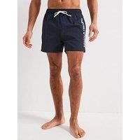 Emporio Armani Bodywear Side Logo Swim Shorts - Dark Blue