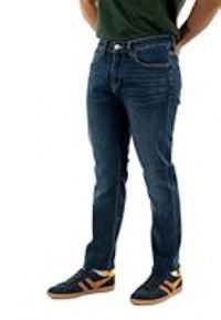 Armani Exchange Men/'s J14-slim Fit, Back Logo Jeans, Blue Denim, 26