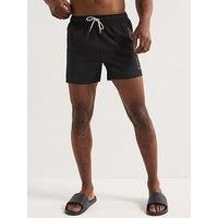 Ea7 Emporio Armani Logo Swim Shorts - Black