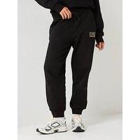 Ea7 Emporio Armani Train Visibility Logo Joggers - Black