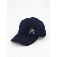Armani Exchange Badge Logo Baseball Cap - Navy